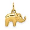 14k Small Polished Elephant Charm