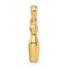14k 3-D Bowling Pin Charm