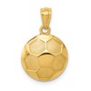 14k Domed Soccer Ball Pendant