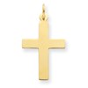 14k Polished Cross Charm