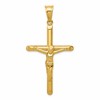 14k Polished Hollow Crucifix Pendant