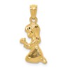 14k Praying Girl Pendant