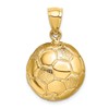 14k Large 3-D Soccer Ball Charm