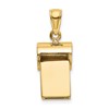 14k 3-D Working Whistle Charm