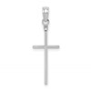 14K White Gold Polished Cross Pendant