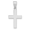 14k White Gold Polished Cross Charm