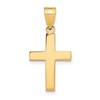 14k Polished Cross Charm