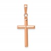 14k Rose Gold Reversible Same on Both Sides Latin Cross Pendant