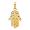14k Chamseh Hand of God with Star of David Pendant