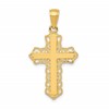 14K Lacey Trim Cross Pendant