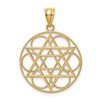 14k Star of David Circles Pendant