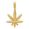 14K Leaf Pendant
