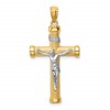 14K Two-Tone Inri Crucifix