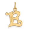 14K Diamond-cut Letter E Initial Charm