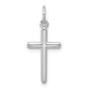 14K White Gold Cross Pendant