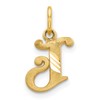 14k Letter J Initial Charm