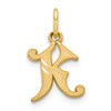 14k Letter K Initial Charm