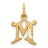 14k Letter M Initial Charm