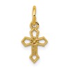 14k Passion Cross Charm