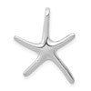14k White Gold Starfish Chain Slide