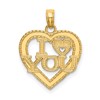 14K I HEART YOU Charm