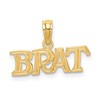 14K Polished BRAT Charm