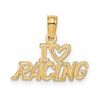 14K I HEART RACING Charm