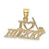 14K I HEART HOCKEY Charm