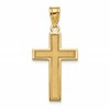 14K Medium Satin Cross Pendant