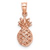 14K Rose Gold Polished 3-D Pineapple Pendant