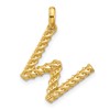 14ky Fancy Twist Letter W