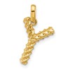 14ky Fancy Twist Letter Y