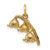 14K Polished Lily of the Valley Pendant