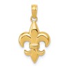 14k Small Fleur-De-Lis Pendant