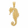 14k 3-D Seahorse Pendant