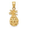 14K 3-D Cut-out Pineapple Pendant