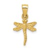 14K Dragonfly Pendant
