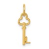 14k Key Letter L Initial Charm