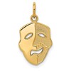 14k Comedy Mask Charm