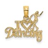 14K I HEART DANCING with Dancer Charm