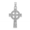 14k White Gold Celtic Cross Pendant