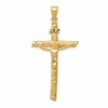14k Textured Tree INRI Crucifix Pendant
