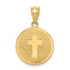 14k Reversible Cross and 1ST HOLY COMMUNION Charm