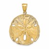 14k Large Sand Dollar Pendant