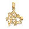 14K I HEART LAS VEGAS  with Dice Charm