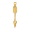 14K Polished 3-D Arrow Pendant