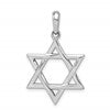 14k White Gold Star of David Pendant