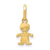 14k Polished Little Boy Pendant