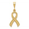 14k Awareness Ribbon Pendant