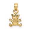 14K 3-D Mini Teddy Bear Charm